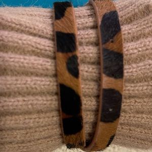 Victoria Emerson Double Wrap on Safari Textured Leather Bracelet